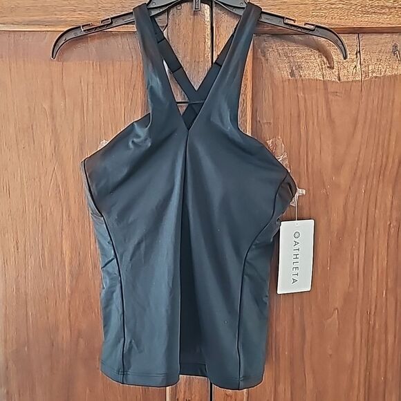 Athleta Crossed Tankini, Black, Size Medium, NWT - Picture 5 of 8
